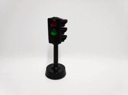 Semafor funkční plast 12 cm se světlem, zvukem na baterie