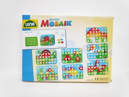 Mozaika příroda klobouček 3,2cm hladký 36ks+předlohy 7ks