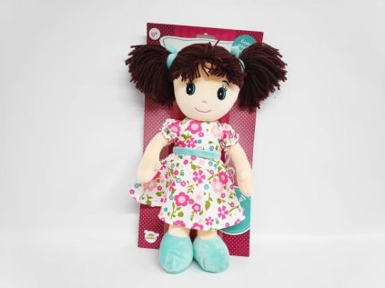 Panenka Ema hadrová plyš 40 cm česky mluvící a zpívající na kartě 0+