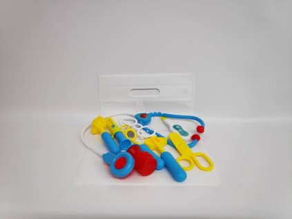 Sada doktor/lékař se stetoskopem v tašce 34x24cm