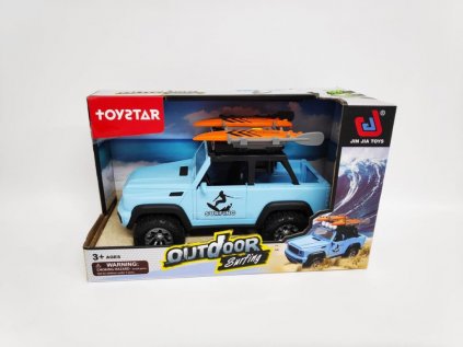 Auto terénní PICK UP 20cm na setrvačník se světlem a zvukem v krabici