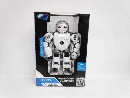 Robot RC FOBOS plast interaktivní chodící 40cm česky mluvící