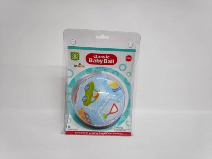 Chrastítko míček měkký 12cm modrý 3m+