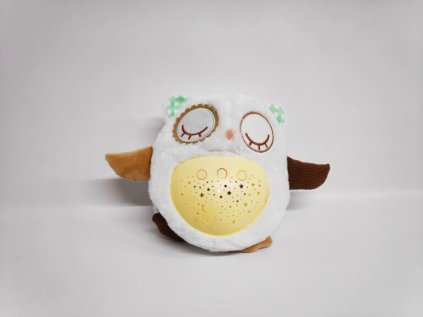 Sovička Usínáček plyš 25cm se světlem, zvukem - bez obalu