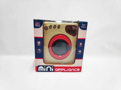 Pračka 14x19cm na baterie se světlem v krabici 22x23x13,5cm