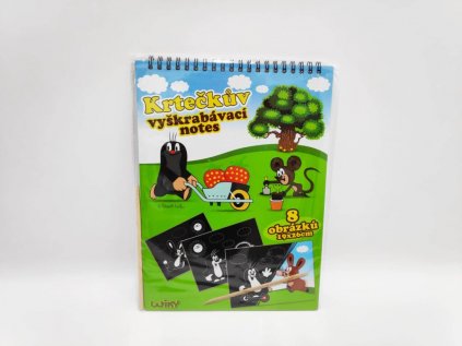 Škrabací/Vyškrabovací notes Krtek 8 listů 19x26cm v sáčku