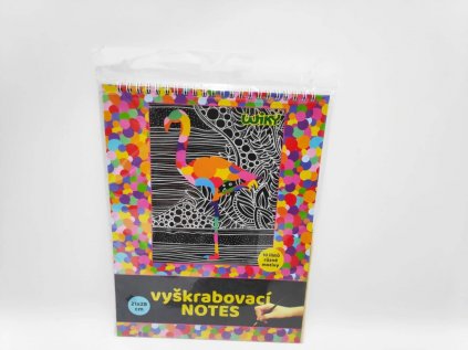 Škrabací/Vyškrabovací notes 10 listů v sáčku 21x28cm