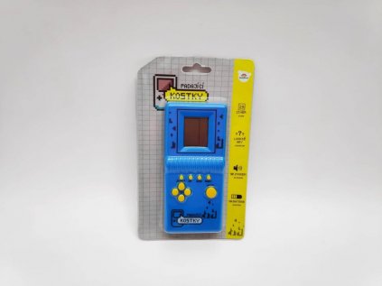 Digitální hra Padající kostky hlavolam plast 7x14,5cm na baterie se zvukem na kartě  3barvy