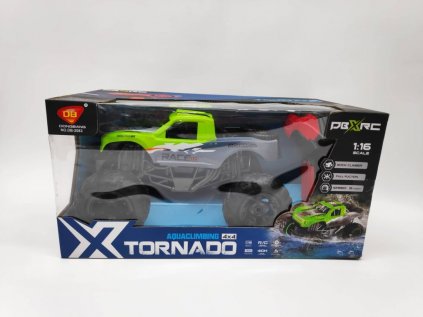 Auto RC terénní 4x4 zelené 29cm 2,4GHz na baterie + dobíjecí pack 4,8V/1000 mAh v krabici