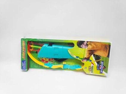 Luk 52cm + 3 šípy s přísavkou v toulci plast v krabici 21x54x4cm