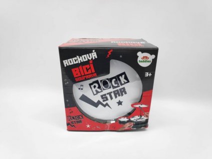 Bicí souprava ROCK STAR plast s příslušenstvím v krabici 23x22x17cm