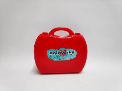 Sada doktor/lékař plast v plastovém kufříku 21x19 cm