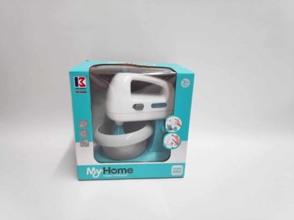 Šlehač ruční s mísou plast 17x19cm na baterie se světlem, zvukem v krabici 20x20x13,5cm