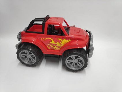 Auto terénní plast 34x22cm volný chod 3 barvy