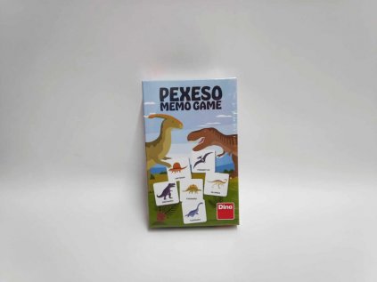 Pexeso Dinosauři 48ks pevných kartiček v krabičce 11,5x18x3,5cm