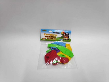 Balonek/Balonky nafukovací Krtek 10ks v sáčku 13,5x18cm