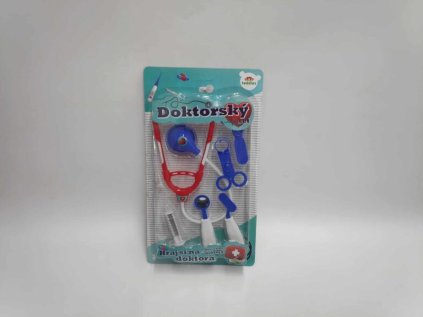 Sada doktor/lékař plast 6ks na kartě 20x36x4cm