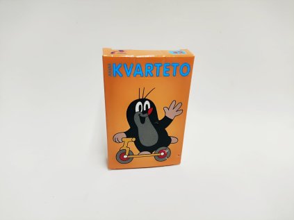 Kvarteto Krtek 2 společenská hra - karty v papírové krabičce 6x9cm