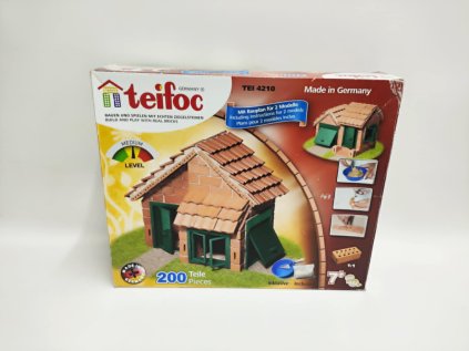 Stavebnice Teifoc Domek Albert 200ks v krabici 35x29x8cm