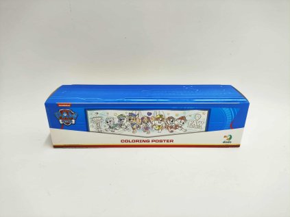 Plakát na vybarvení Tlapková patrola/Paw Patrol 70x16cm v krabičce 19x5x5cm