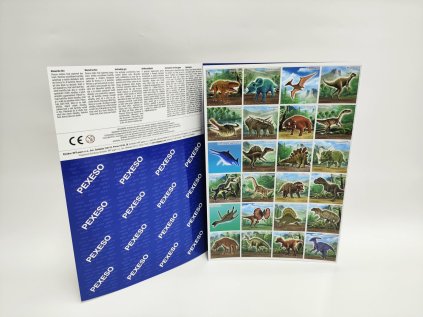 Pexeso papírové Dinosauři společenská hra 32 obrázkových dvojic 21x30cm