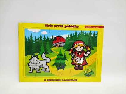 Puzzle deskové O Červené Karkulce 26x17cm 24 dílků Moje první pohádky