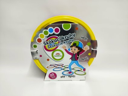 Skákací kruhy barevné plast průměr 27cm kreativní hra v krabici