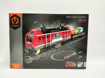 Stavebnice iM.MASTER vlak s kolejemi plast 2,4GHz 617 dílků dobíjecí pack v krabici 42x30x12cm