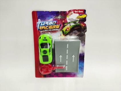 Auto vystřelovací s rampou plast 9cm 4 barvy na kartě