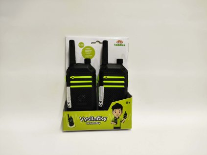 Vysílačky 2ks walkie-talkie 2,4 GHz dosah 80 metrů plast na baterie v krabičce 15x20x4cm