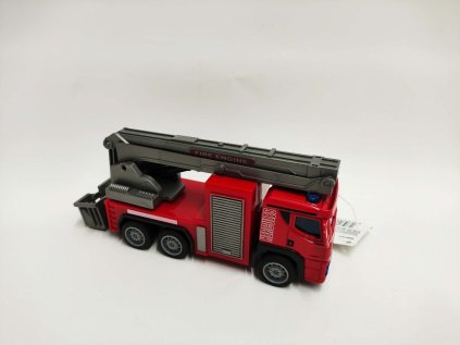 Auto hasiči plast 14cm na zpětné natažení 2 druhy