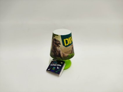 Mini lampička s dinosaurem na stůl plast 8x11cm na baterie 4 druhy