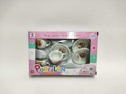 Sada nádobí porcelán v krabičce 18x11,5x3,5cm