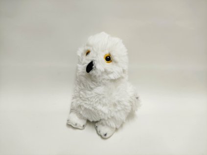 Sova sněžná plyš 13x20cm 0m+