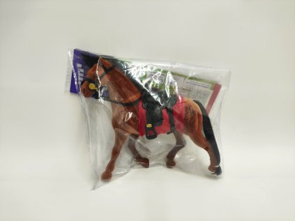 Kůň fliška 23cm se sedlem v sáčku