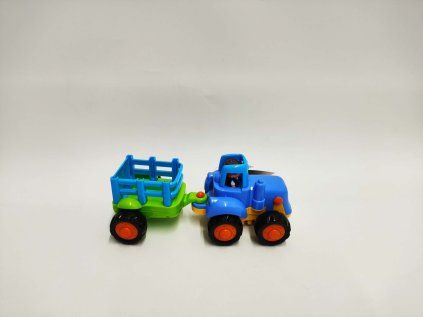 Traktor s vlekem 16cm plast na setrvačník