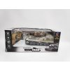 Tank RC TIGER I 25cm plast se zvukem se světlem na baterie v krabici 34x14x14 cm