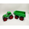 Traktor s vlekem plast 53cm na volný chod