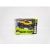 Auto RC mini SUV 14cm 27MHz na dálk. ovl. se světlem past na baterie v krabici 16x12x10 cm