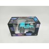 Auto RC terénní 14cm plast 27MHz 2barvy, na baterie se světlem v krabici 20x11x10cm