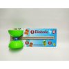 Diabolo velké sada plast/dřevo 35x12cm na kartě 2 barvy