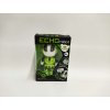 Robot ECHO opakující věty kovový 12cm zelený na baterie se zvukem, světlem v krabičce 10,5x15x5,5cm