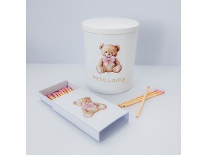 Stylish Soy Candle – Premium set Teddy Hello Lovely