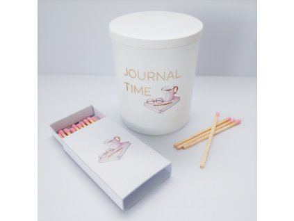 Štýlová sójová sviečka – Premium Set Journal Time