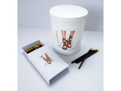 Štýlová sójová sviečka – Premium Set Fashion Shoes