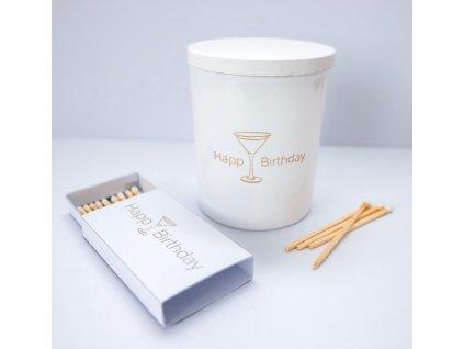 Stylish Soy Candle - Premium Set Happy Birthday