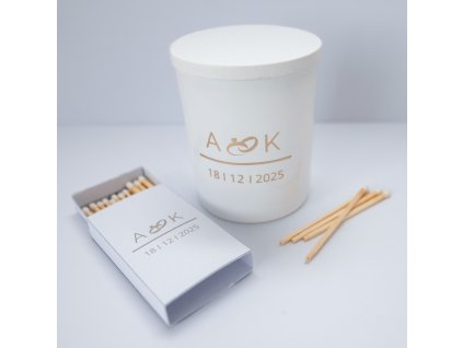 Stylish Soy Wedding Candle – Premium Set Minimal