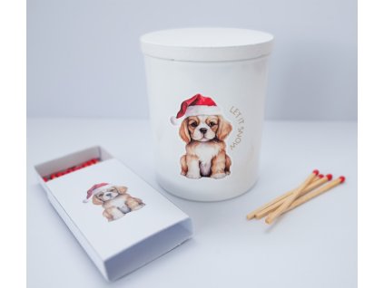 Stylish Soy Winter Candle – Premium Set Dog