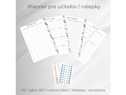 Planner pre učiteľa A5 – ideálny organizér aj ako darček (listová náplň)