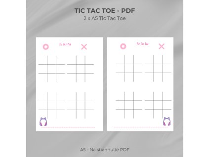 Tic Tac Toe popis PDF